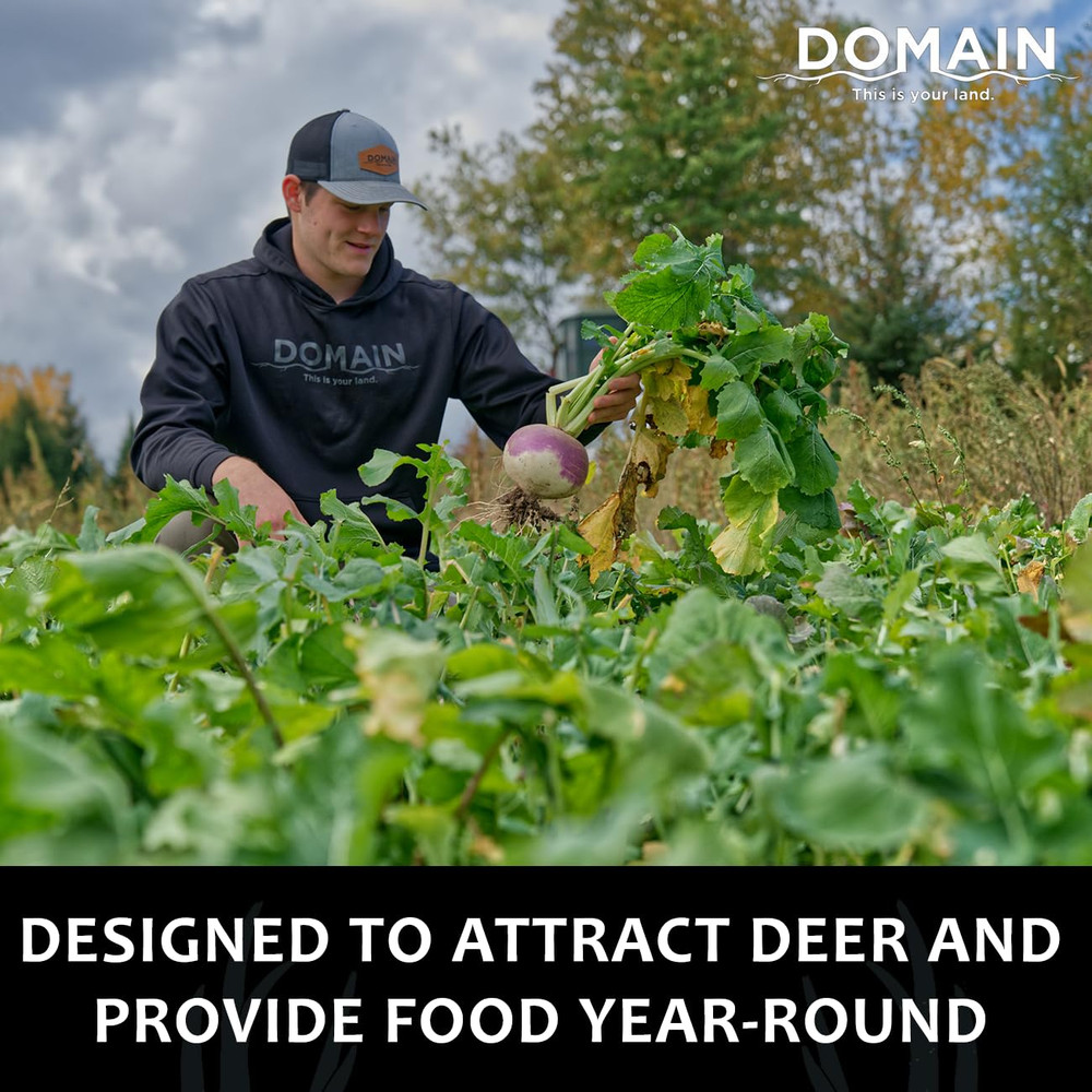 Sugar Momma Plot Seed for Deer, 1/2 Acre, Turnip, Rape, Kale, Clovers, Chicory,