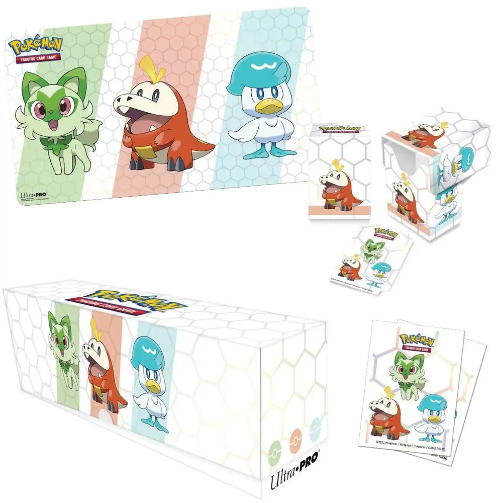Ultra Pro Pokemon Deck Box Paldea First Partner Accessory Bundle. New/Sealed.