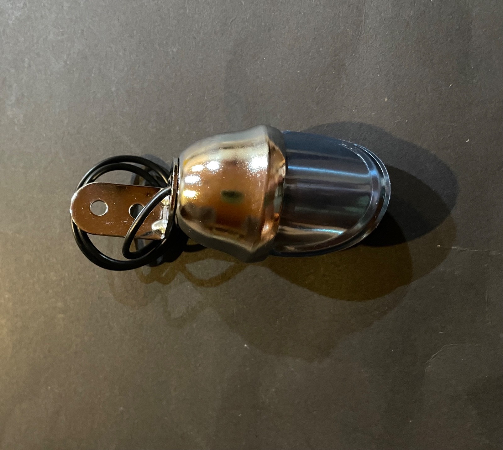 Vintage Red Bicycle Light - Wired - New Old Stock