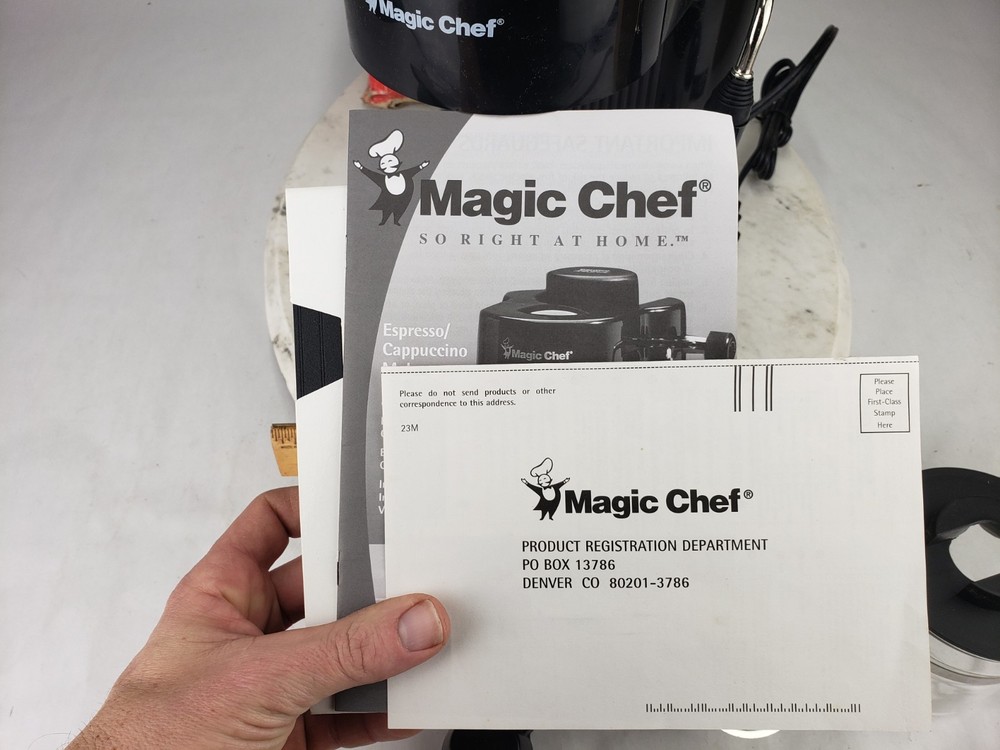 Magic Chef Espresso Cappuccino Maker Machine - New Coffee MCEX98V