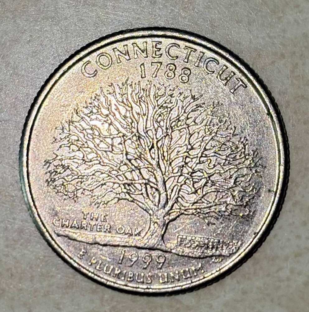 1999 D Connecticut State Quarter Circulated