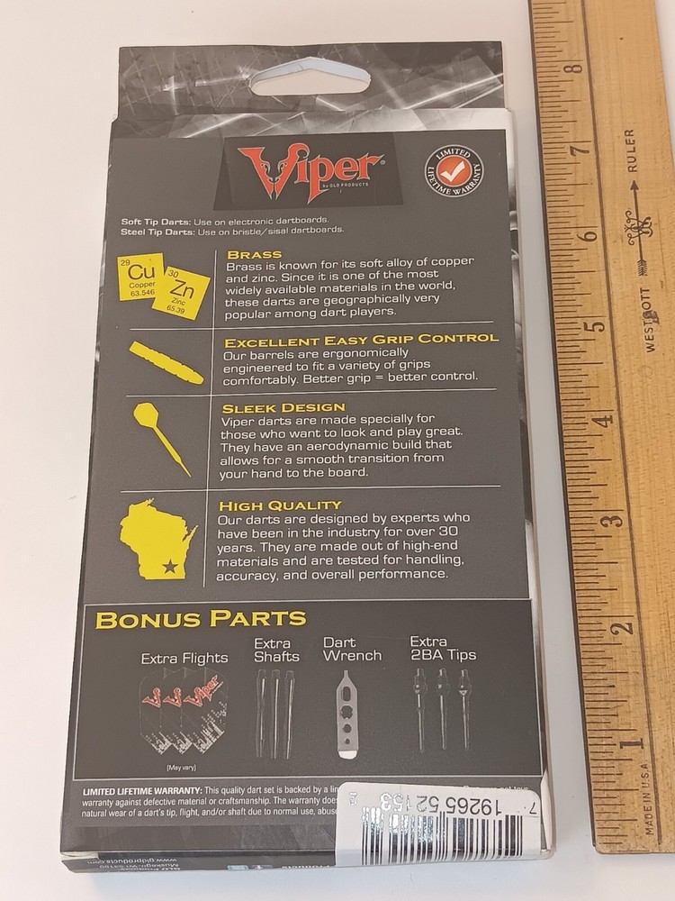 GLD Viper Black Ice Soft Tip Darts 18gm