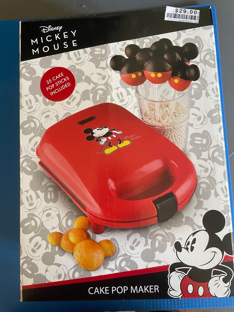 Disney DCM-8 Mickey Cake Pop Maker Mini, Red