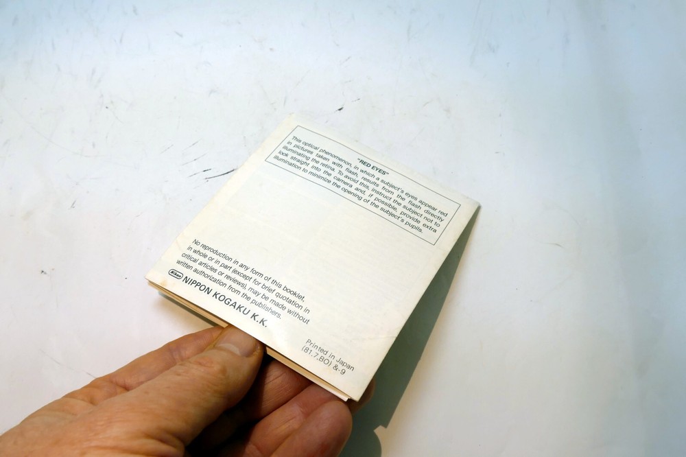 Nikon Speedlight SB-E flash Instruction Guide Manual 1981