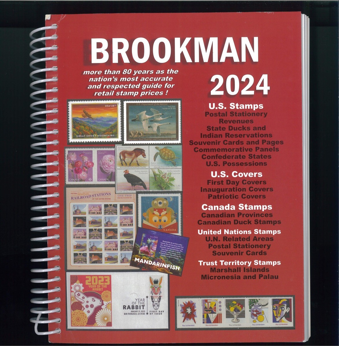 2024 Brookman Price Guide US Canada UN Postage Stamp & Cover Catalogue +Brochure