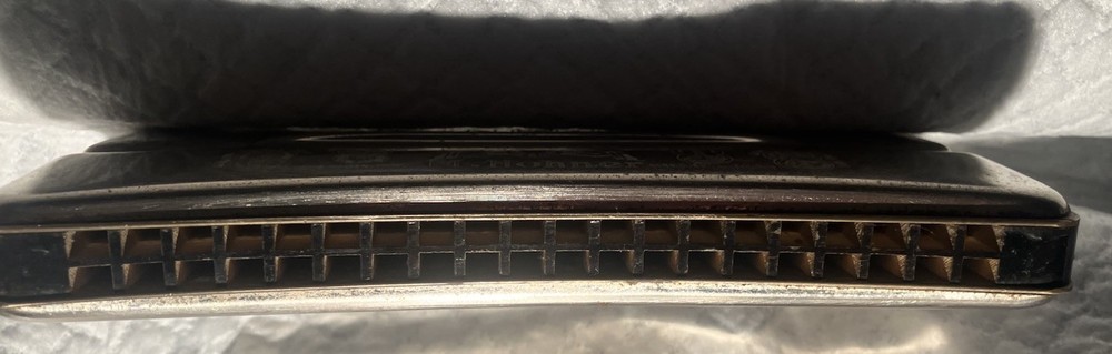 Antique Double M Hohnerharmonica Keys C & G