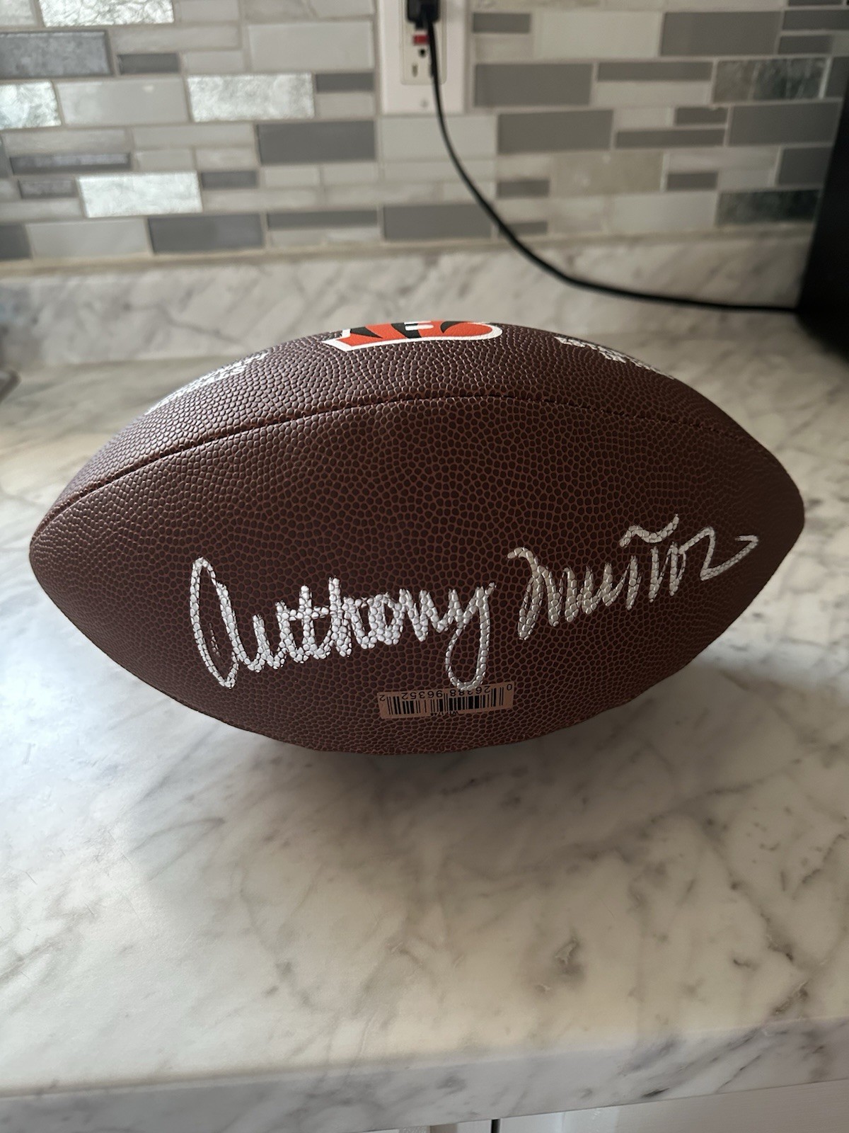Anothony Munoz Signed Cincinnati Bengals Football Shwartz Sports COA