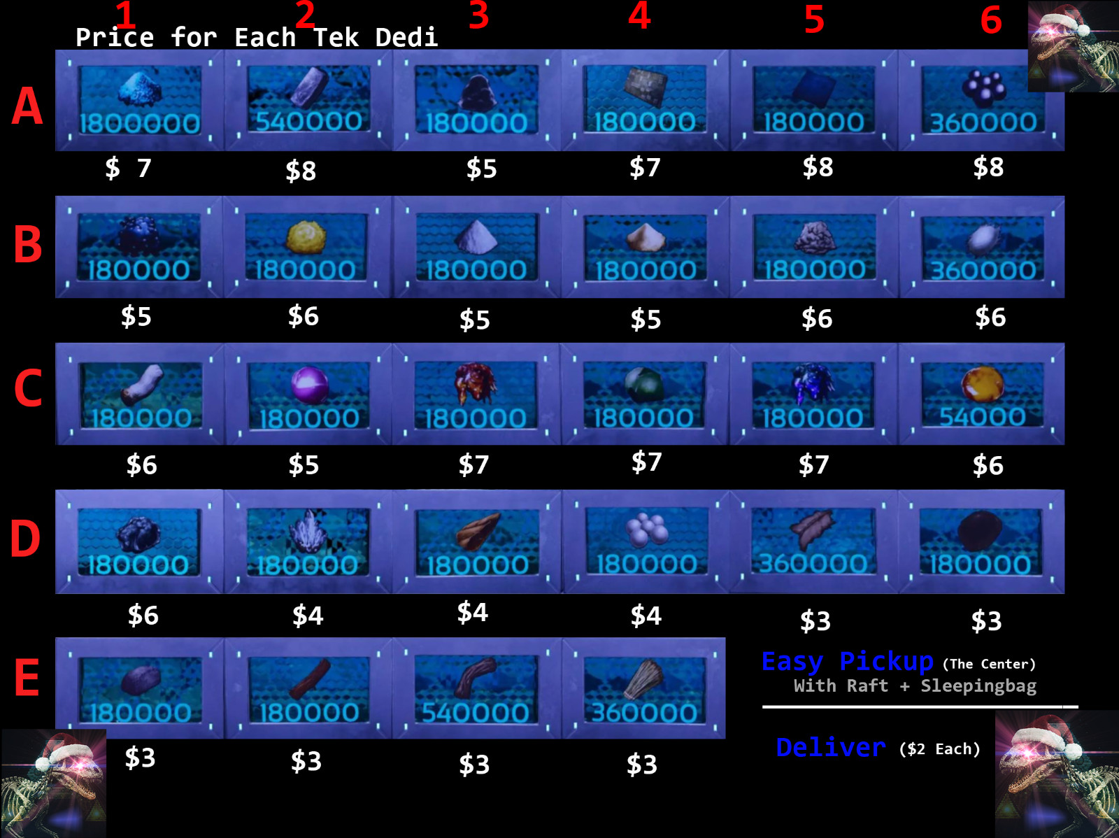 ArkSurvival Ascended PVE - Resource [Pickup / Deliver ]