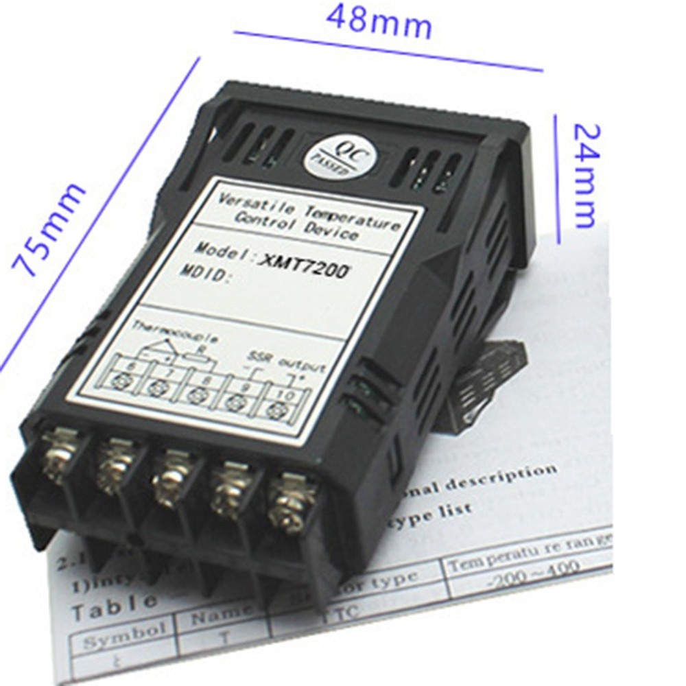 XMT-7200 Programmable Digital PID Temperature ENAIL Temperature Control Box V6U4