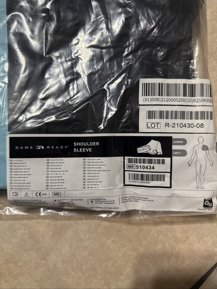 Game Ready - Left Shoulder Large SLEEVE - NOT WRAP - New