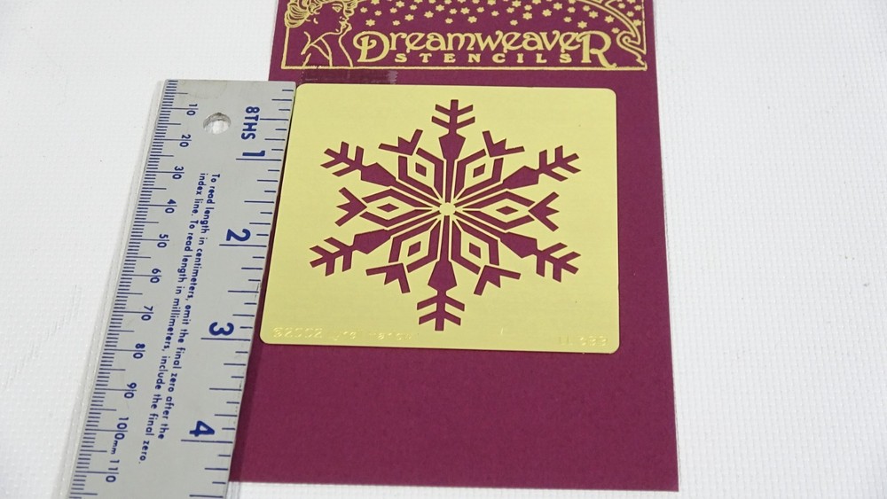 Snowflake - Dreamweaver Embossing Stencil Template LL399 - 2002