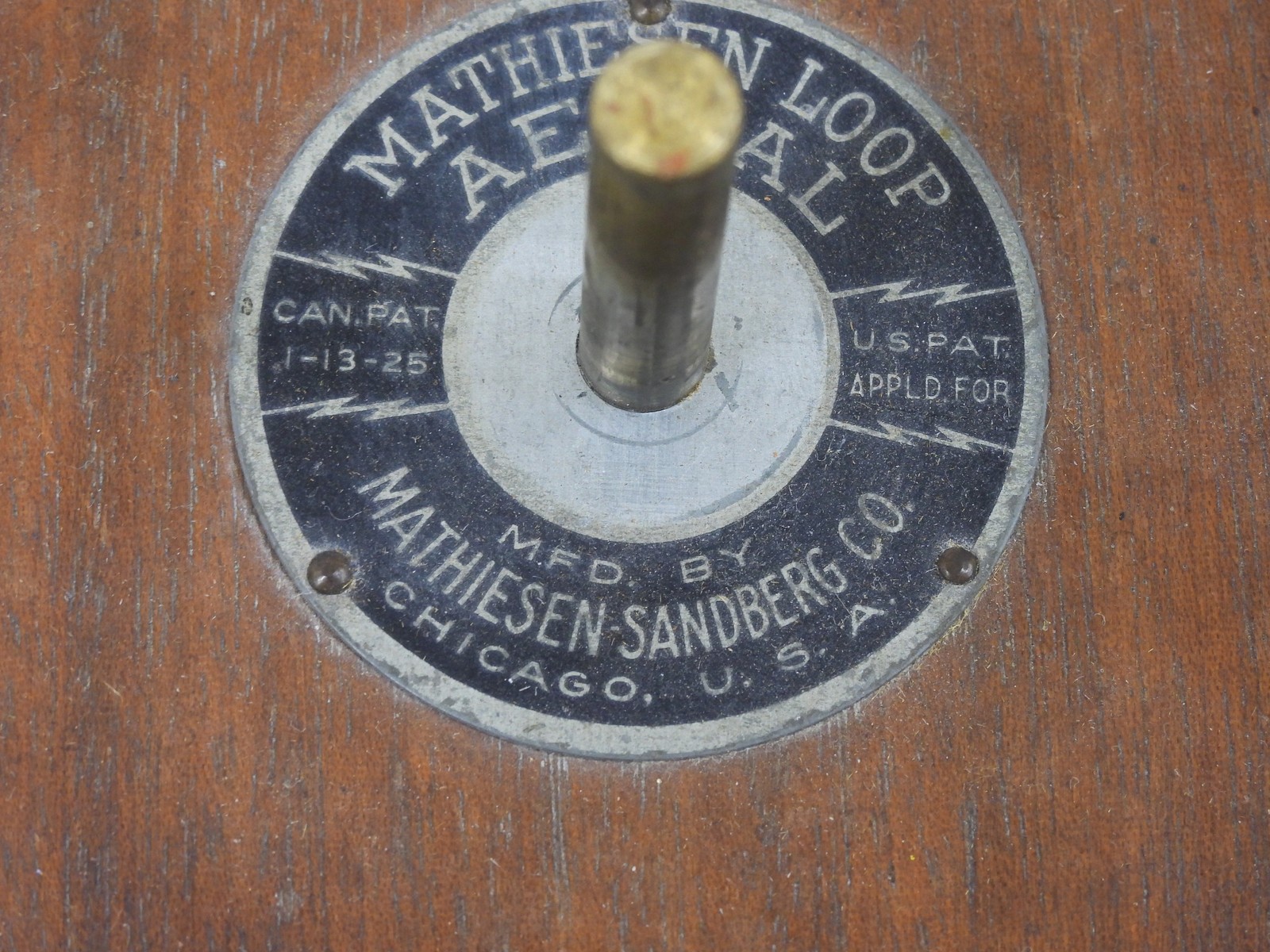 Mathiesen Sandberg Aerial Antique Folding Radio Receiving Loop Antenna (nice)