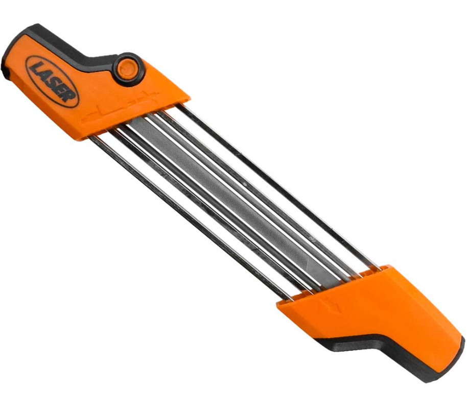 2 in 1 Laser 7/32" Chainsaw Quick File Guide Sharpener For Standard 3/8" Chain