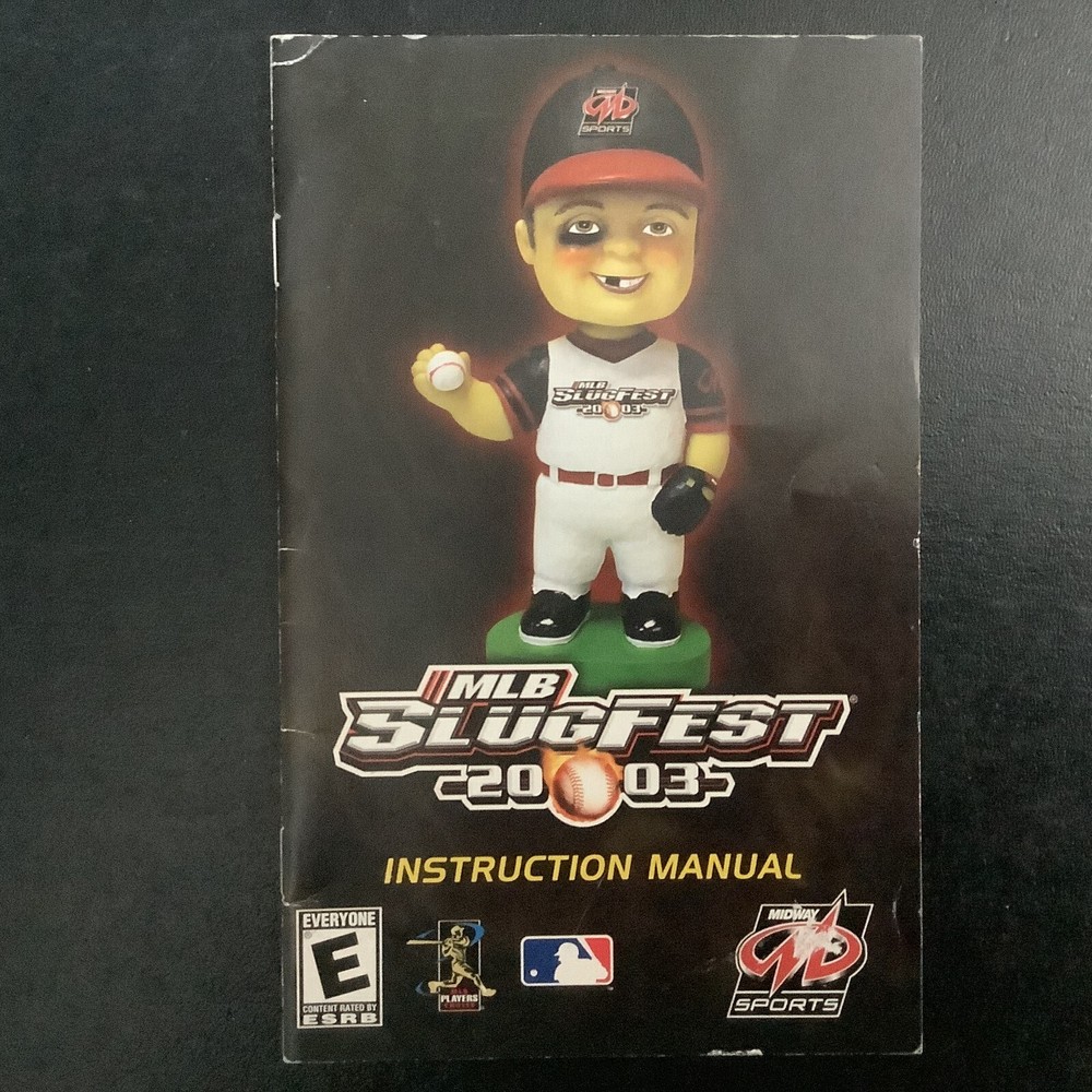MLB Slugfest 2003 PS2 PlayStation 2 Instruction Manual Only