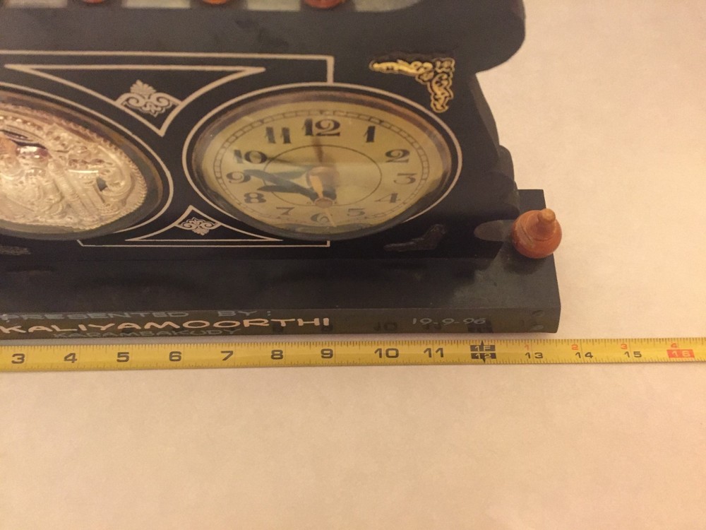 Mantle Clock - Hindu or India Theme - Presentation Gift - Quartz