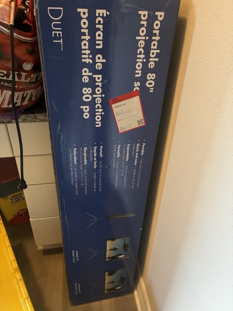 Epson Accolade Duet Portable Projector Screen 80"