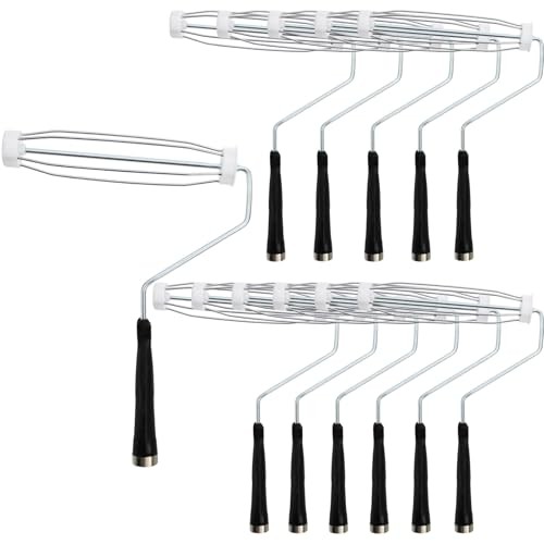 12 Pack Paint Roller Frame 9 Inch, 5 Wire Roller Handle with Threaded End,