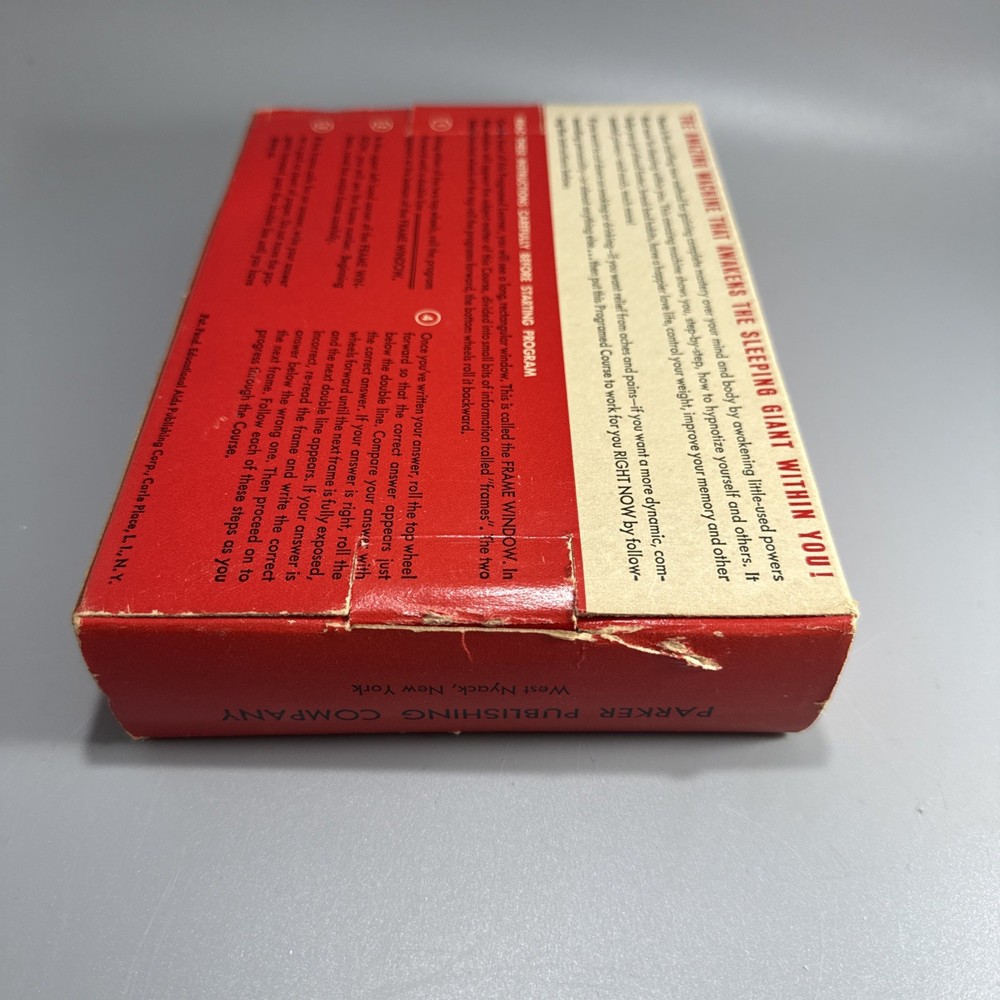 Vintage Self Hypnotism Box Programmed Learner Course - Educational Publ. NY