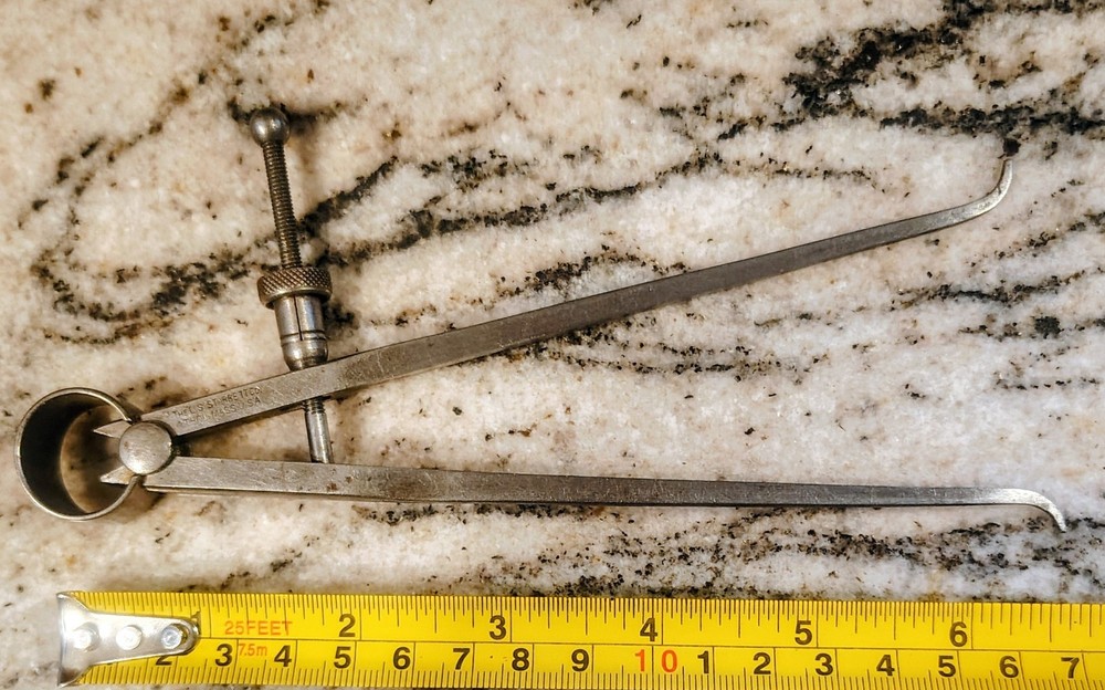 🗽7" ID CALIPER WITH QUICK NUT MACHINIST/ TOOLMAKER