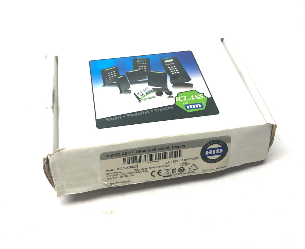 HID 6125CKN0005 multiCLASS RP40 Smart Card Wall Switch Reader