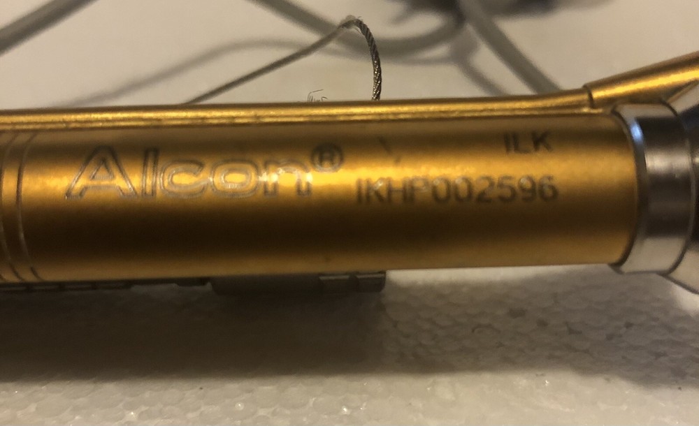 ALCON PHACO ILK GOLD REVERSE THREADED HANDPIECE IKHP002596