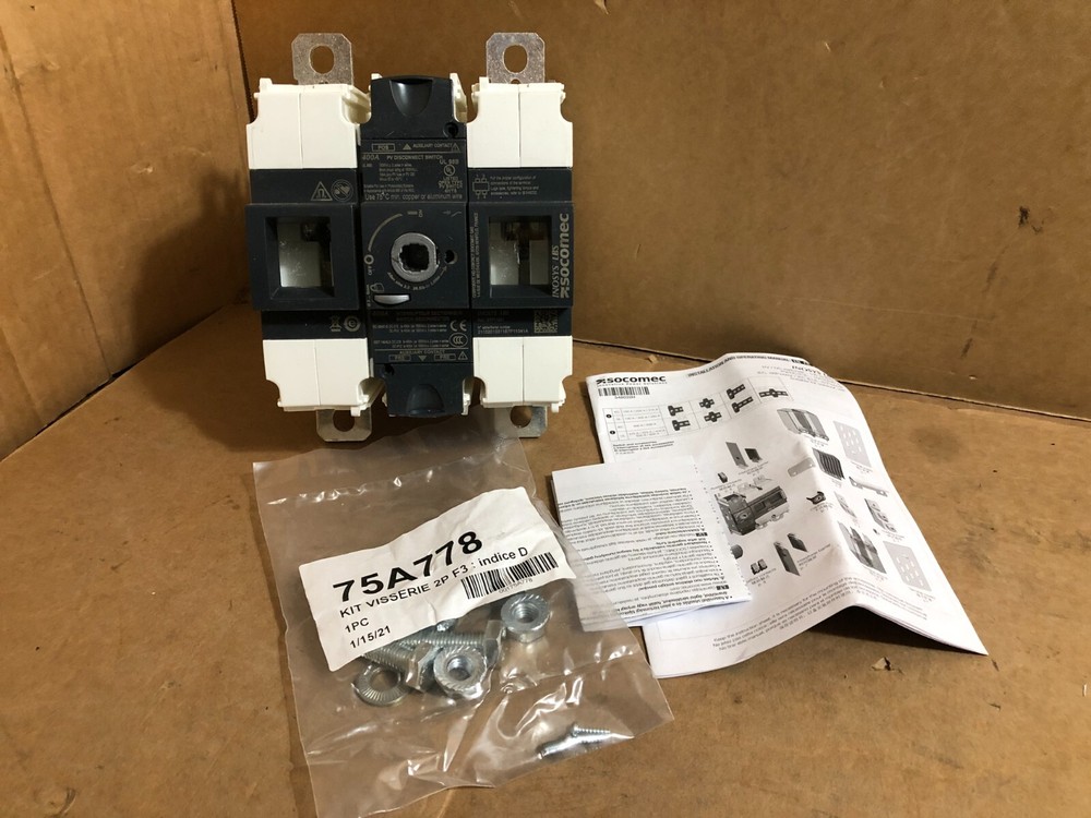 INOSYS Load Break Switch 1500VDC 1+1 400A UL **