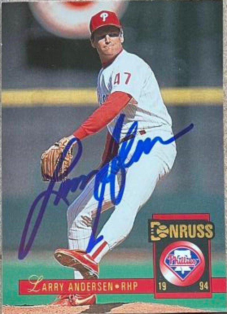 Larry Andersen Autographed 1994 Donruss #71