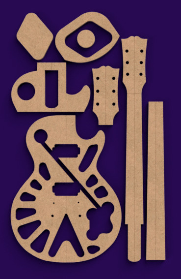 LP 25.5" Full Template Set 0.50" MDF