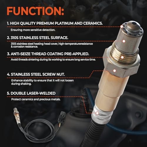 LSU 4.9 Lambda WideBand Oxygen Sensor O2 Sensor Compatible with AEM 30-4110