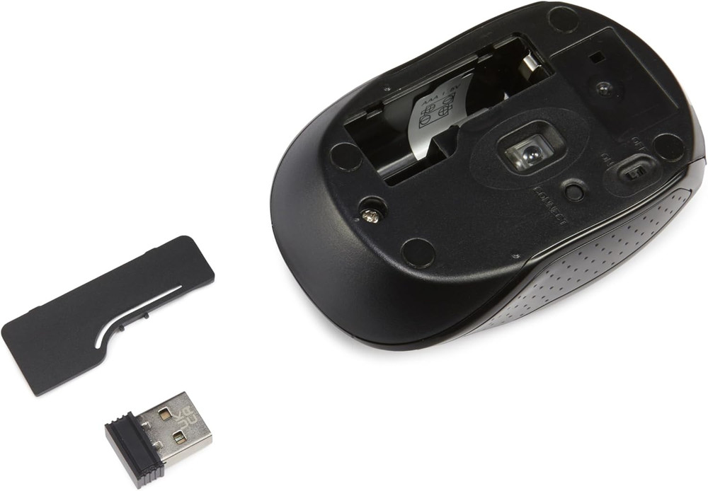 2.4Ghz Wireless Keyboard and Mouse Combo Set, Quiet and Compact US Layout, Plug