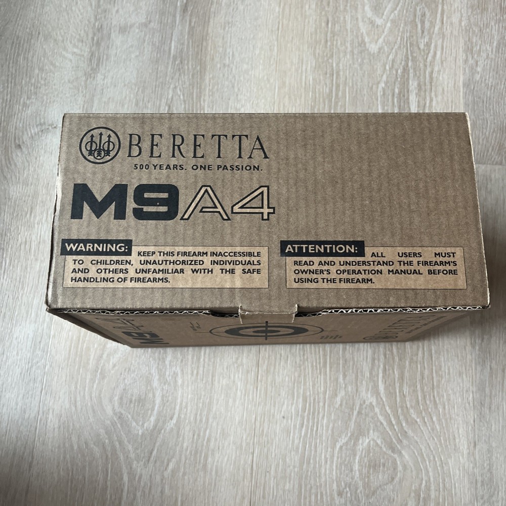 New Beretta M9A4 Empty Cardboard Box Target Practice Collectable