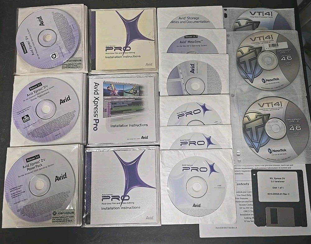 Video Editing Software Lot: Avid Express Pro, Avid Express DV, NewTek VT4