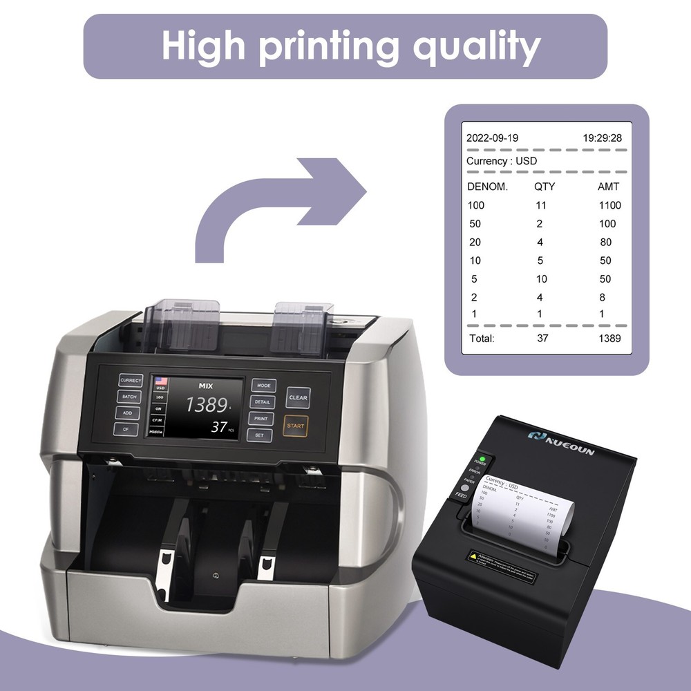 Thermal Receipt Printer 80mm POS Label Printer Serial USB Network Interface