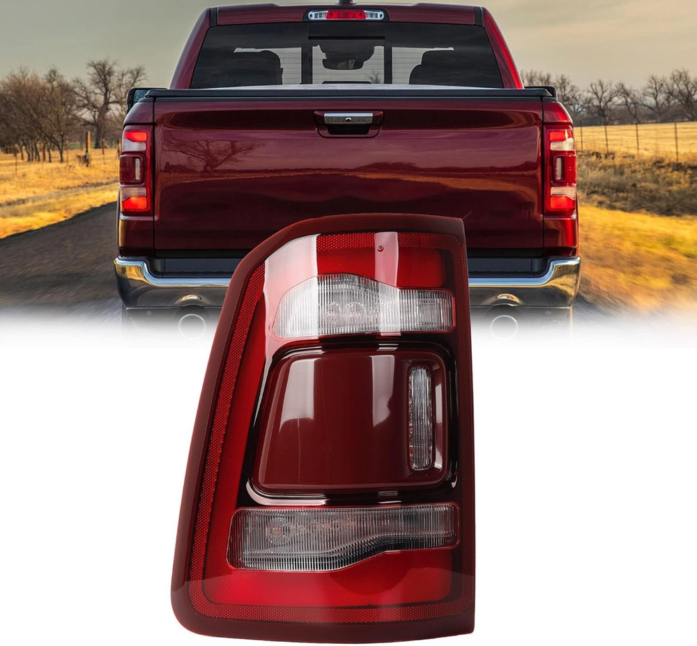 Left Driver Side Tail Light Assembly Rear Lamp LED Compatible with Dodge Ram 150