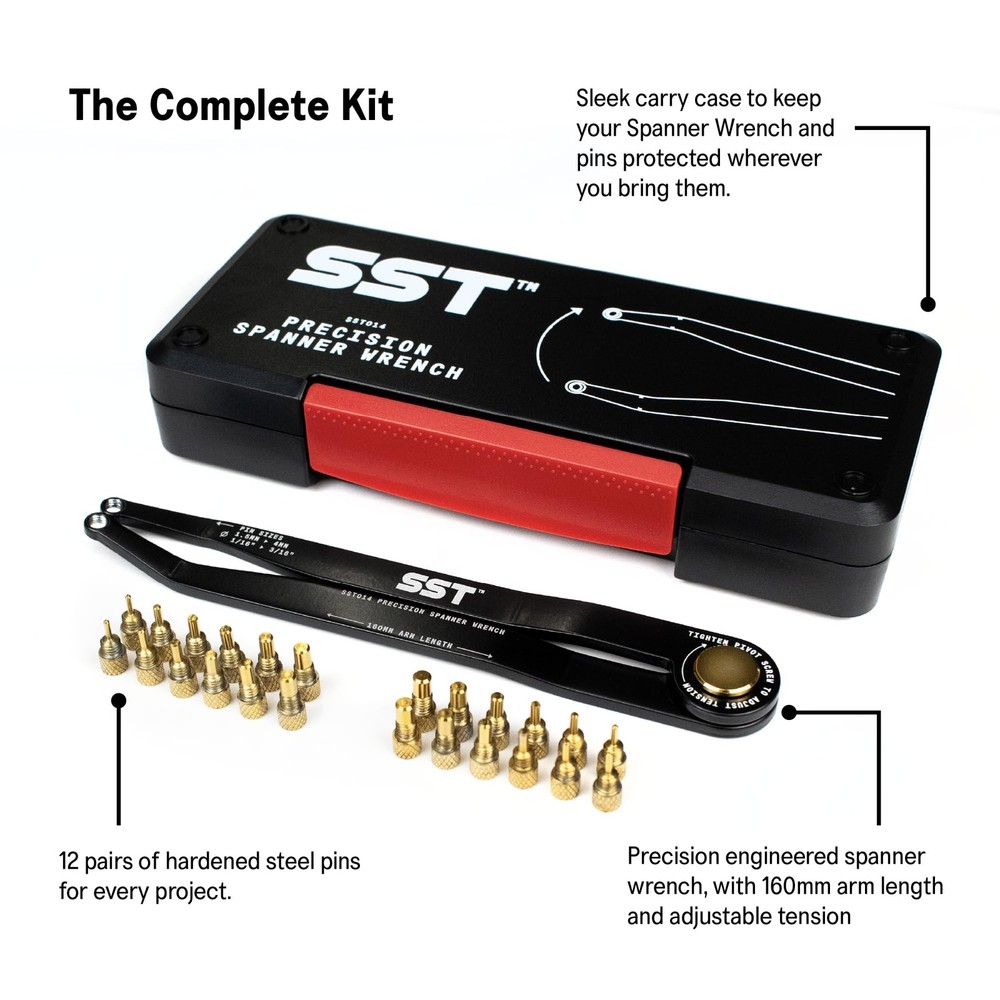 SST® - Precision Spanner Wrench – For Obscure Hardware & Fasteners – Includes...