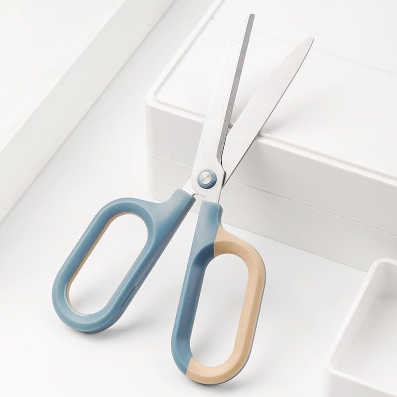 Multipurpose Office Craft Scissors Comfort-Grip Handles Sturdy Sharp Blue