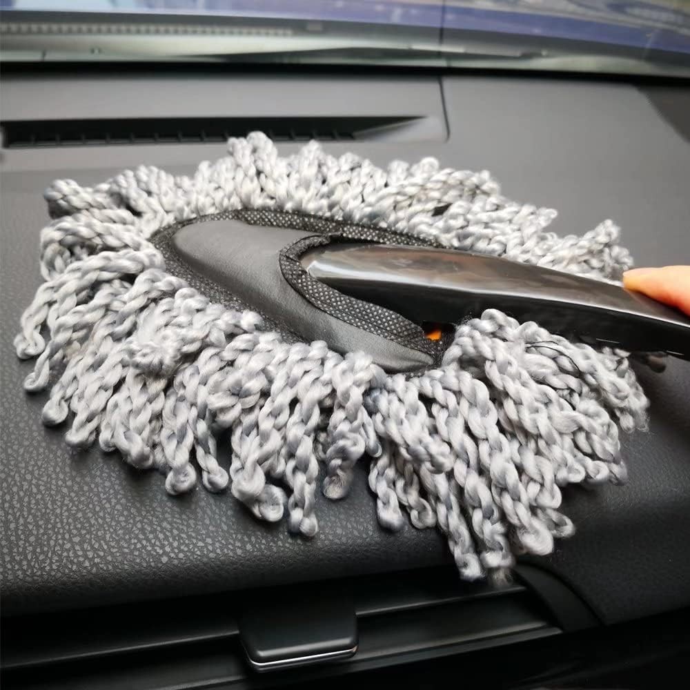 Large Microfiber Car Duster Kit - Extendable Handle for Interior & Exterior Use