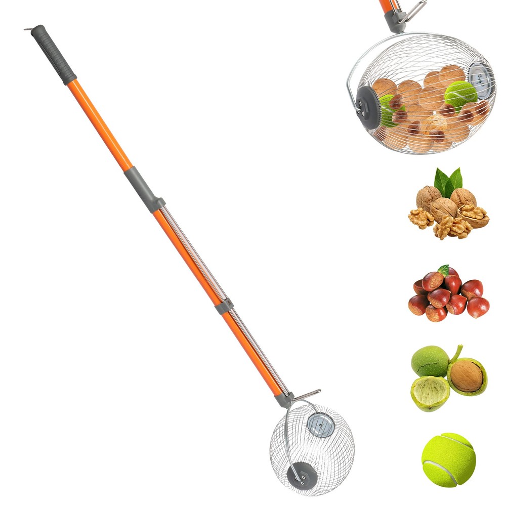 Garden Weasel Nut Gatherer Tool for Small Objects and Nuts, Small