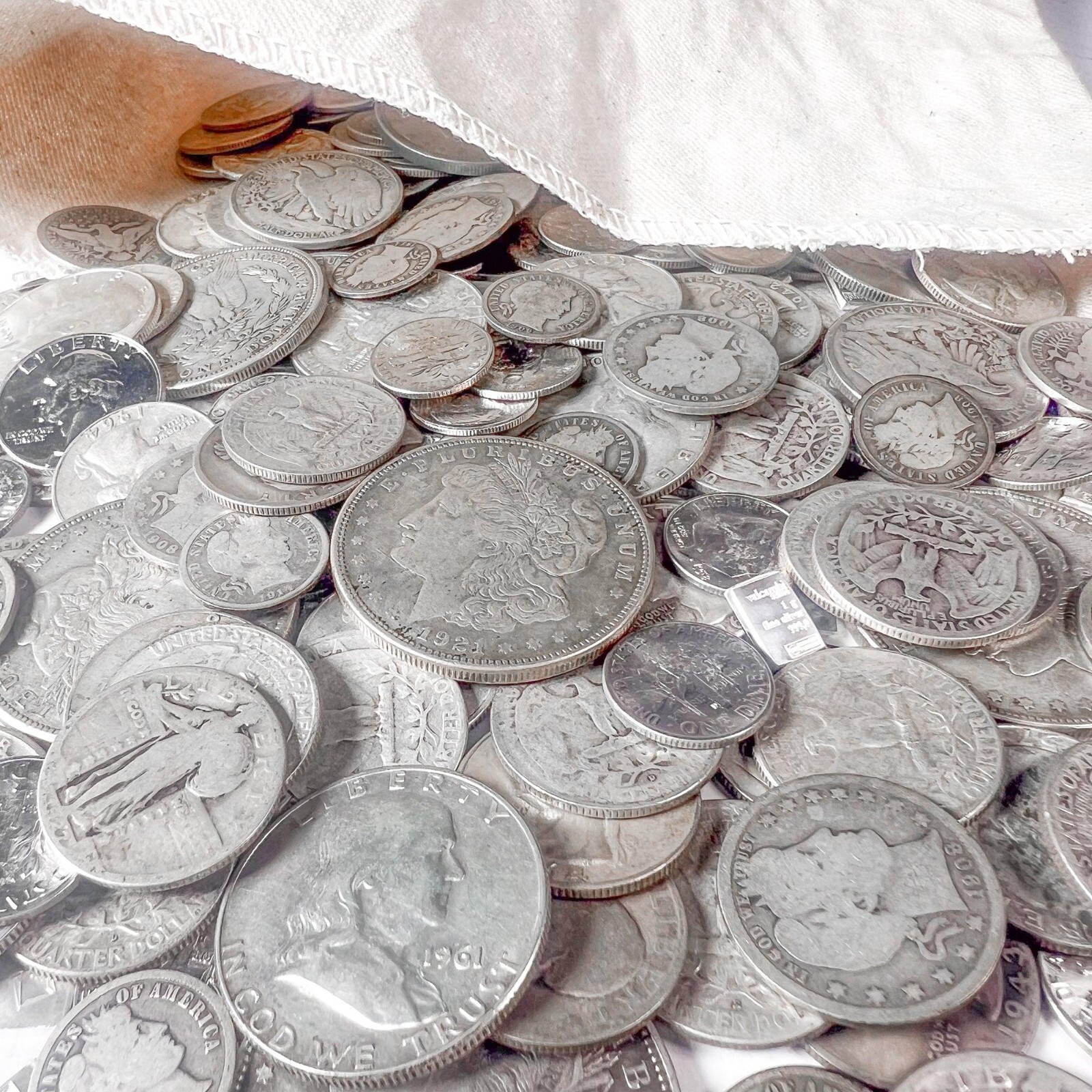 U.S Mint Silver Coin Bank Bag Mixed Lot | LIQUIDATION SALE