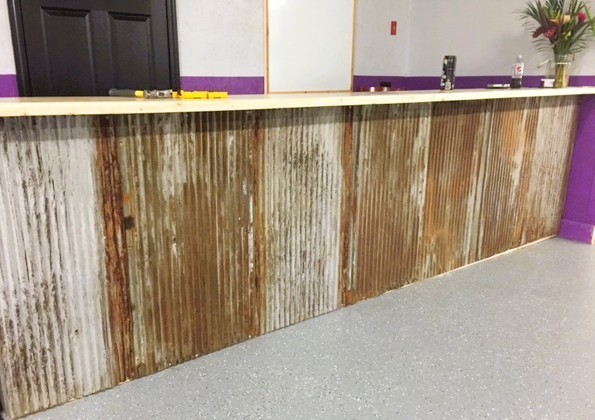 5 pcs 3' x 2' Reclaim Corrugated Metal Sheet Barn Tin Bar Decor Wainscot