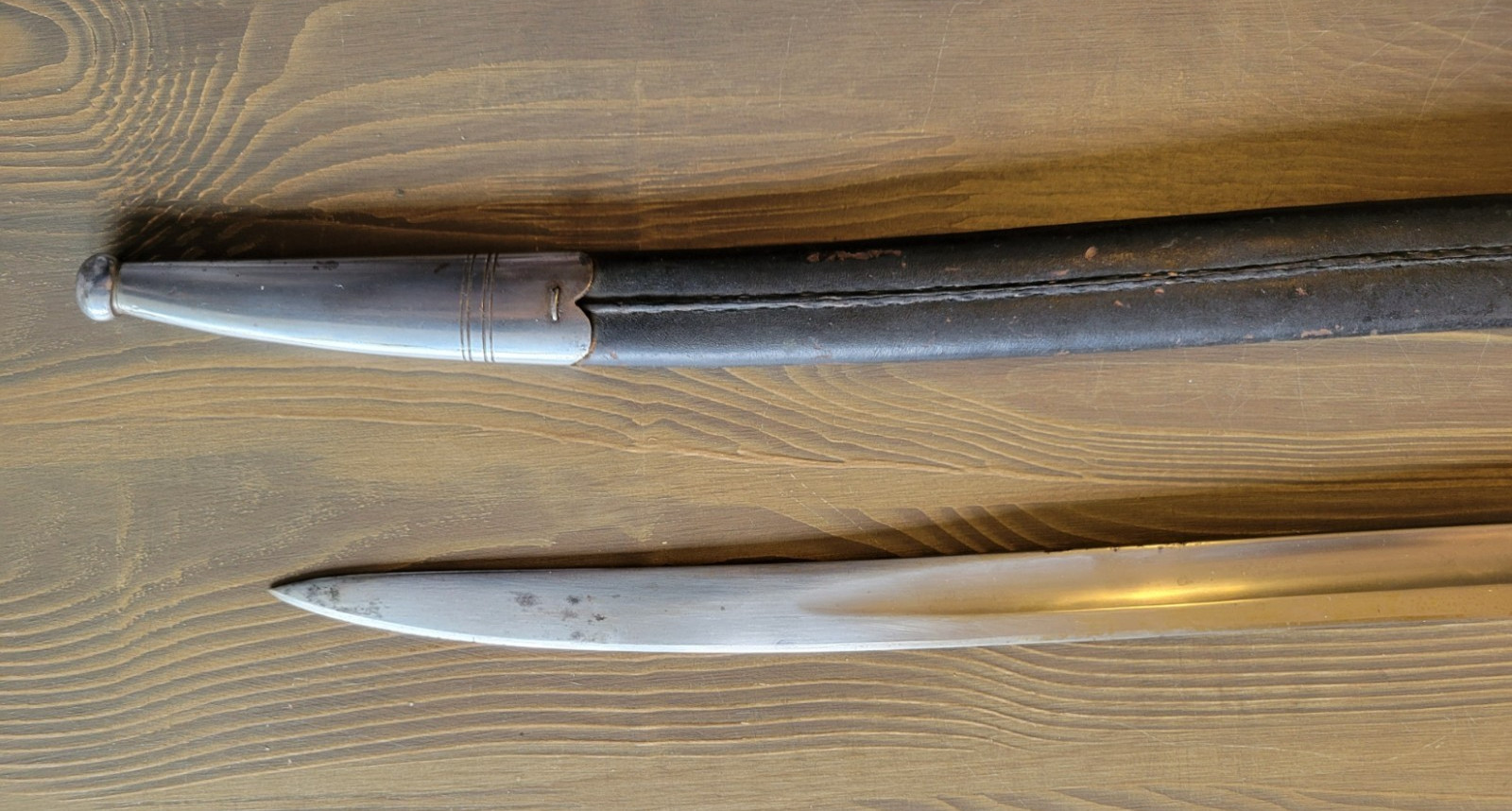 Post-Civil-War German Yatagan Bayonet with Matching Numbers
