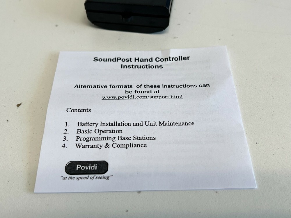 PP24: Povidi Soundpost Controller & Base Station for the Blind