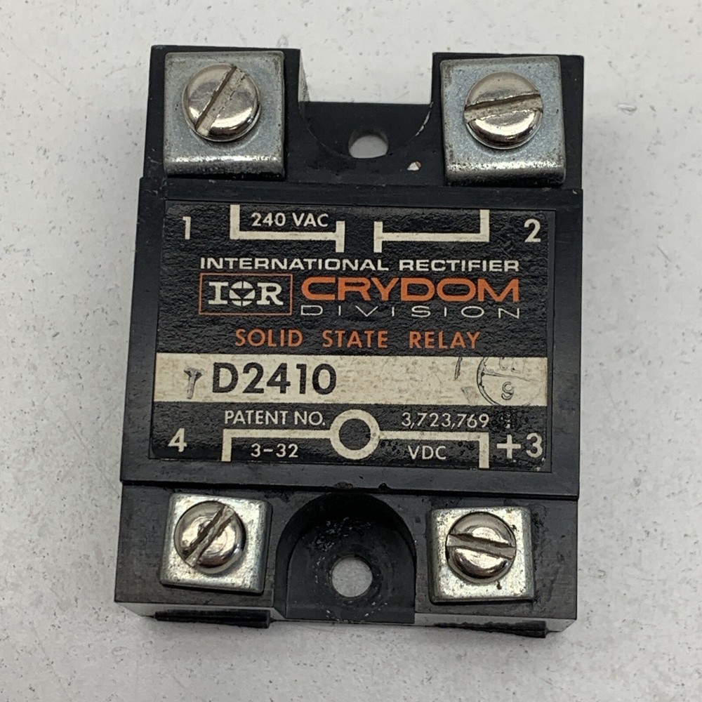 Crydom D2410 Solid State Relay 240VAC Contacts, 3-32VDC Coil