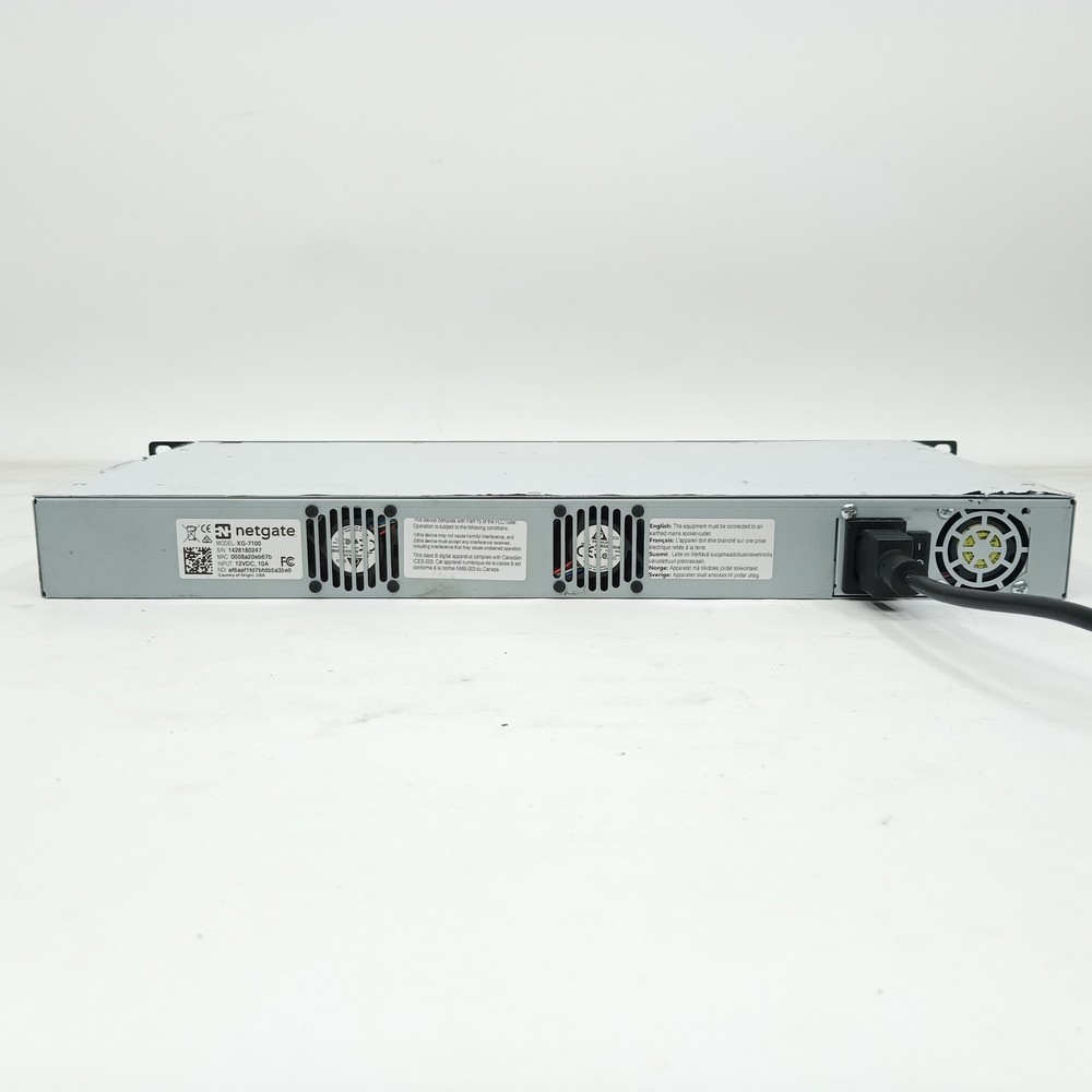 Netgate XG-7100 Network Security Firewall VPN Appliance