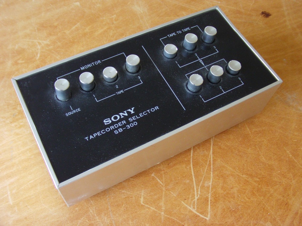 Sony SB-300 Tapecorder Selector Switch Box 3 Deck