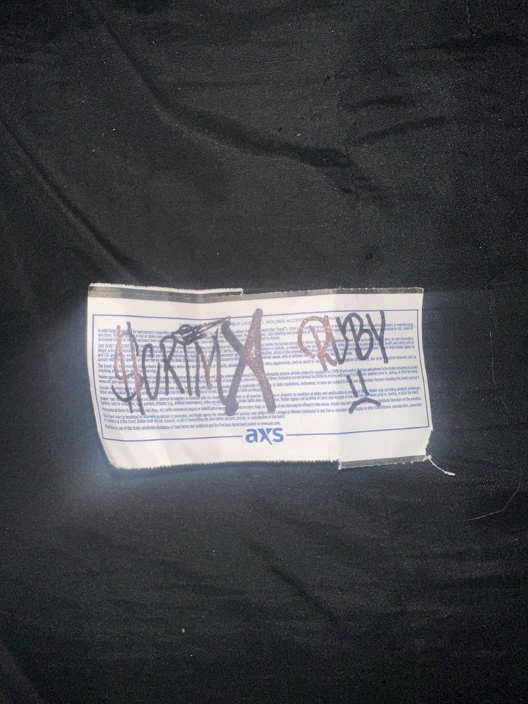 $uicideboy$ Signed Ruby & Scrim Greyday Pit Ticket GREYDAY2025 RARE