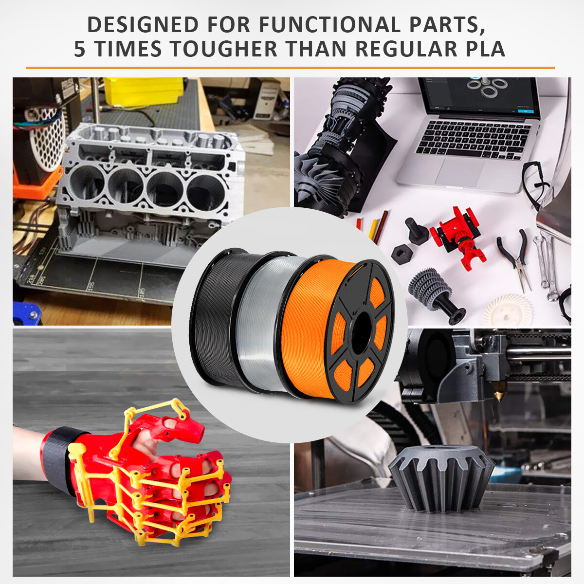 【BUY 6 GET4 FREE, ADD 10 TO CART】Sunlu 3D Printer PLA Filament 1.75mm 1KG 0.25KG