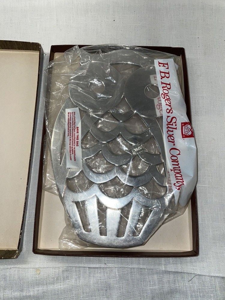 FB Rogers Silver Company “The Owl” Trivet