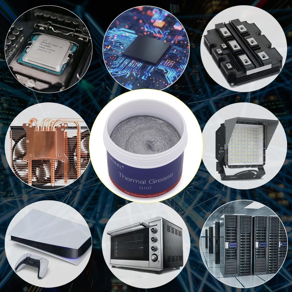 G107 100g Silver High Performance Thermal Paste for CPU GPU LED IC Xbox 2.6 Inch