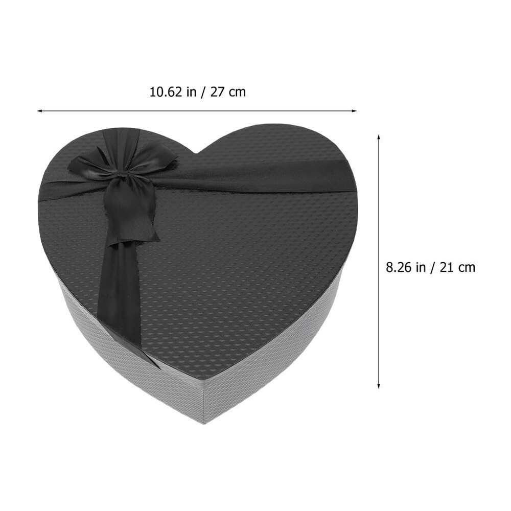 Empty Heart Shaped Gift Box Present Decorative Boxes with Lids for Valentines...
